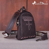 Montana West Embroidered Boot Stitch Sling Bag