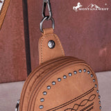 Montana West Embroidered Boot Stitch Sling Bag