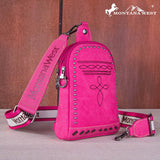 Montana West Embroidered Boot Stitch Sling Bag