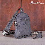 Montana West Embroidered Boot Stitch Sling Bag