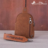 Montana West Embroidered Boot Stitch Sling Bag