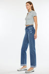 Kancan High Rise True Straight- Dark Wash