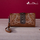 Montana West Embroidered Boot Scroll Wallet