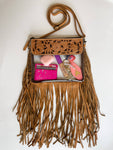 Hand Tooled Clear Purse Crossbody - Clear Stadium