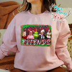 Christmas Friends Plaid- Crewneck