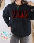 Rawlins Outlaws- Black Stacked- Crewneck- PREORDER