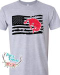 Outlaws Flag- Black- Tee- PREORDER