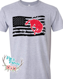 Outlaws Flag- Black- Tee- PREORDER