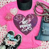 PREORDER Be Mine Sequin Patch Tee or Crewneck