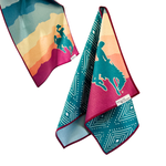 Summer Wyoming Cowboy | Reversible Towel Angler Time | Hand Towel