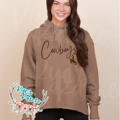 Cowboys Script Boxy Pullover- preorder