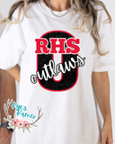 Outlaws- Faux Sequin- Tee- PREORDER