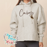 Cowboys Script Boxy Pullover- preorder
