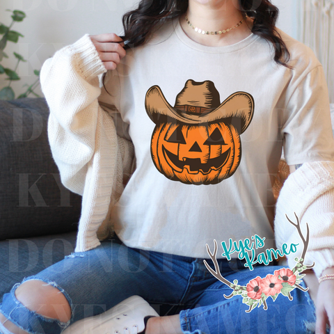 Cowboy Pumpkin Tee