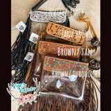 Hand Tooled Clear Purse Crossbody - Concert Game Day Stadium