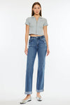 Kancan High Rise True Straight- Dark Wash