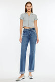Kancan High Rise True Straight- Dark Wash