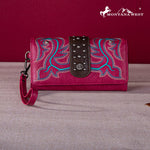 Montana West Embroidered Boot Scroll Wallet