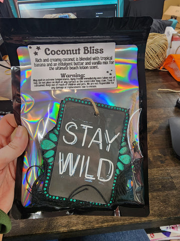 Stay Wild Freshie- Coconut Bliss