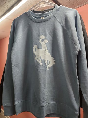 Misty Blue Steamboat Crewneck