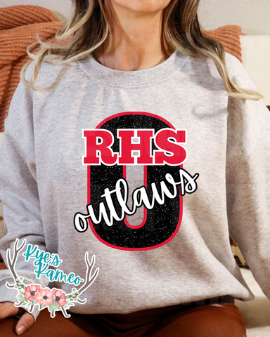 Outlaws- Faux Sequin- Crewneck- PREORDER
