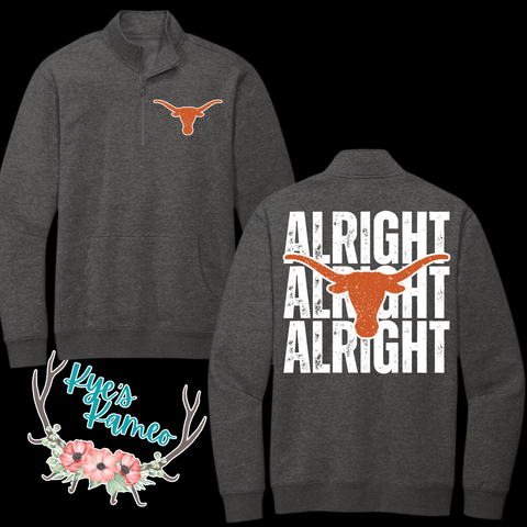 Longhorns Pullover- Stacked Front and Back