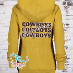 Cowboys Stacked Hoodie- Mustard