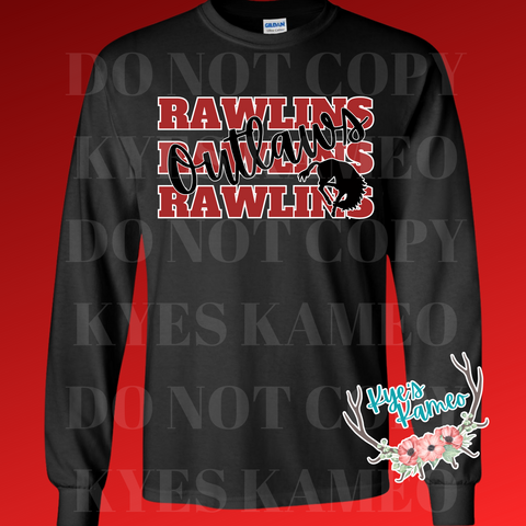 Outlaws Stacked Long Sleeve Tee