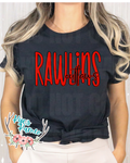 Rawlins Outlaws- Red Stacked- Tee- PREORDER