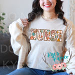 Fall Nurse Tee or Crewneck