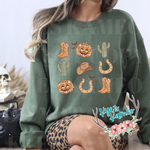 Fall Western Collage Crewneck