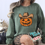 Cowboy Pumpkin Crewneck