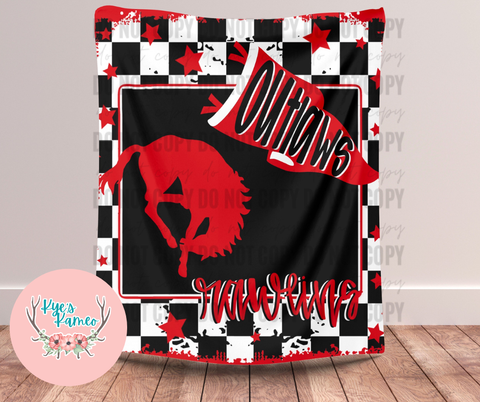 Rawlins Outlaws State Checker Blanket- PREORDER CLOSES NOV. 17TH
