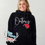 Outlaws Script Funnel Neck Hoodie