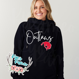 Outlaws Script Funnel Neck Hoodie