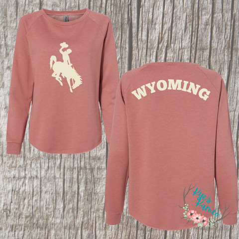 Wyoming Crew- Dusty Rose and Ivory