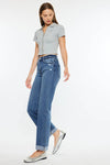Kancan High Rise True Straight- Dark Wash