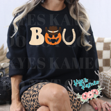 BOO Cowboy Pumpkin Crewneck