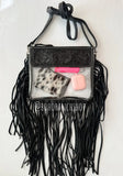 Hand Tooled Clear Purse Crossbody - Clear Stadium