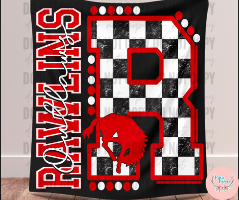Rawlins Outlaws R Checker Blanket- PREORDER CLOSES NOV. 17TH