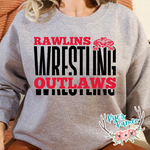 Rawlins Wrestling Split- Grey