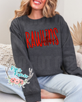 Rawlins Outlaws- Red Stacked- Crewneck- PREORDER