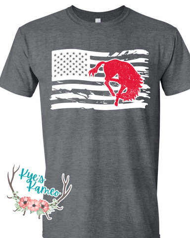 Outlaws Flag- White- Tee- PREORDER