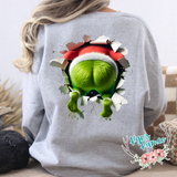 Green Man Front and Back- Crewneck