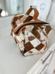 BOHO Luxe Cowhide Toiletry Bag