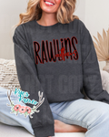 Rawlins Outlaws- Black Stacked- Crewneck- PREORDER