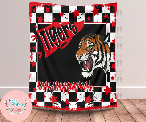 Encampment Tigers- State Checker Blanket- PREORDER CLOSES NOV. 17TH