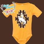 Wyoming Aztec Gold Onesie