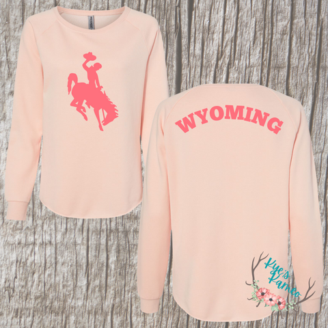 Wyoming Crew- Blush and Coral
