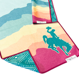 Summer Wyoming Cowboy | Reversible Towel Angler Time | Hand Towel